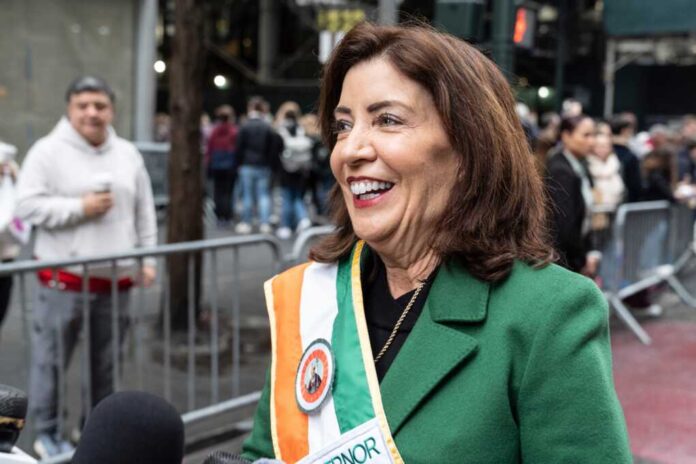 Governor,Kathy,Hochul,Speaks,To,The,Press,Ahead,Of,264th