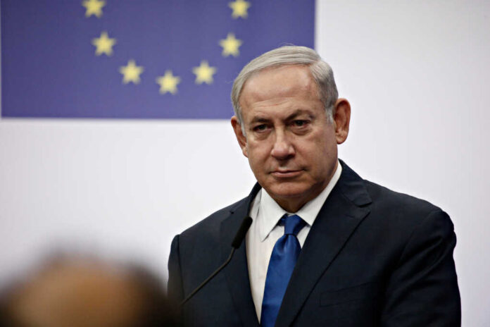 Press,Statement,By,Prime,Minister,Of,Israel,Benjamin,Netanyahu,At