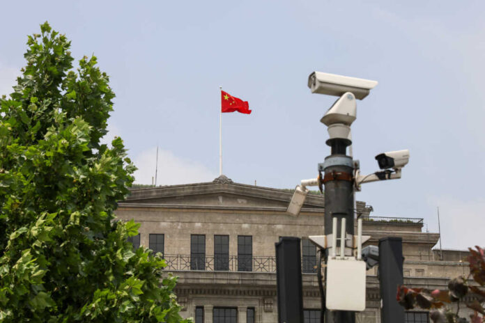 Shanghai,,China,-,June,2019,-,Chinese,Flag,On,Top