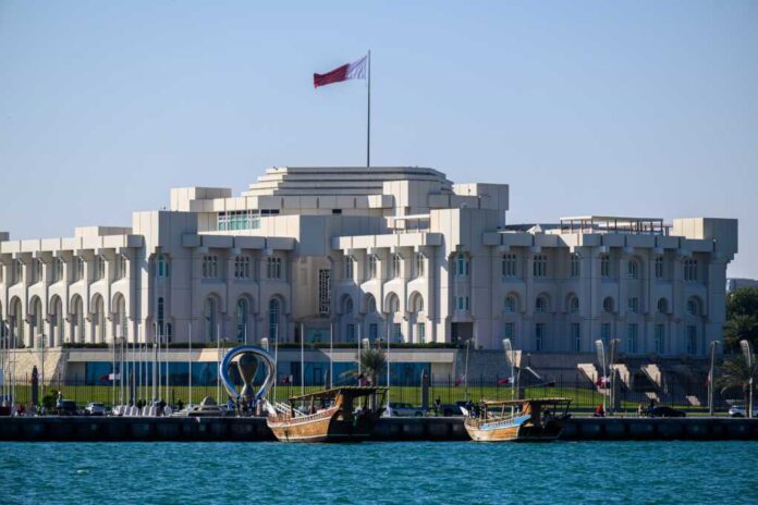 Doha,Qatar,January,3,,2025:,The,Emiri,Diwan,Palace,,The