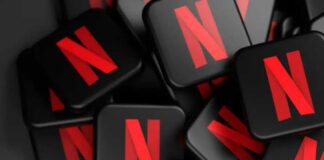A collection of Netflix logos stacked together