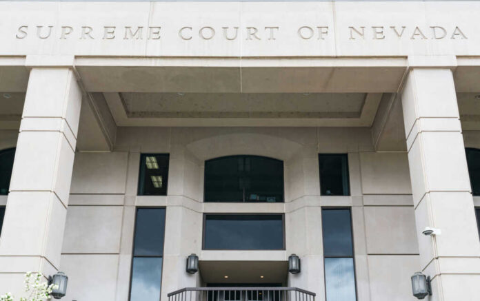 Exterior view of the Supreme Court of Nevada building