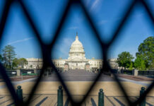 Election Cash Bombshell: CEO Pleads The Fifth View of the U.S. Capitol building through a security fence