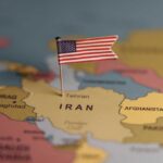 Voters Revolt: End Iran War Now A map highlighting Iran with a small American flag pin