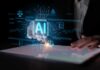 AI Freeze Gambit Smells Like Power Grab A hand interacting with a digital interface displaying AI technology