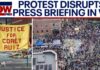 Protest disrupts fatal police shooting press conference