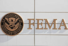 FEMA Grid Fix Stalls—Nine Years Later Signage of FEMA, U.S. Department of Homeland Security, displayed on a building
