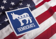 DSA’s 2028 Gambit Rattles Democrats Democratic Party logo featuring a donkey on an American flag background