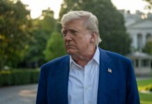 Federal Crackdown Looms Over ‘Gender Ideology’ A political figure with a serious expression standing outdoors near the White House