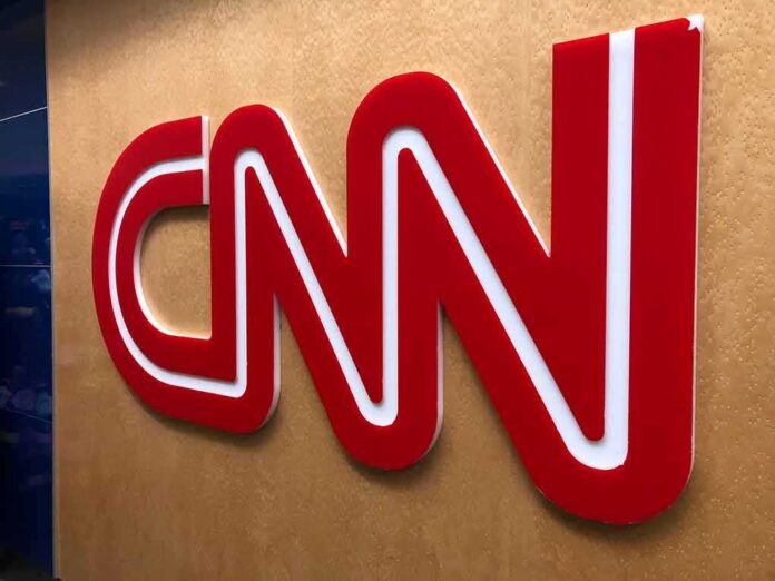 CNN logo on a wall