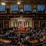 U.S. House chamber with lawmakers gathered before a session