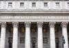 Border Boss Bolts Days After Probe United States courthouse facade with Corinthian columns