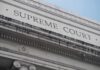 Supreme Court Showdown Over No-Bond Detention Supreme Court building facade with classical columns