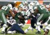 Scary Diagnosis Halts Eagles Star Football players collide in a heavy tackle at the line of scrimmage