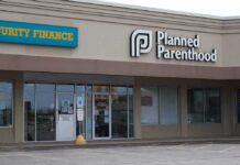 Planned Parenthood clinic storefront in a strip mall