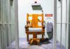 electric chair in a prison execution chamber